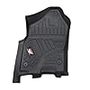 MotorPower Care, 3D TPE Floor mat, for Compatible with fits/ 2019 to 2024 Dodge Ram 1500 Crew Cab New Body (NOT for Classic Models) TPE All Weather, Heavy Duty Floor Liner Custom #2