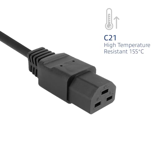 Cable de extensión de enchufe C21 a C20 para ampliar la conexión de SAI a servidores 5
