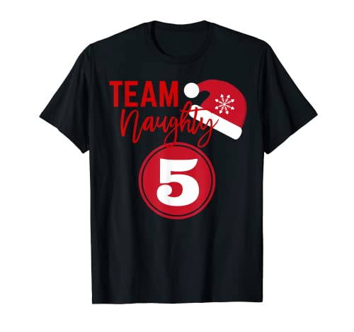 Camiseta "Team Naughty" Santa Naughty List Group Team X-Mas Camiseta