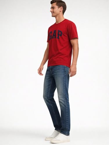 Image of Gap Men Printed Regular fit Half Sleeve Round Neck T-Shirt