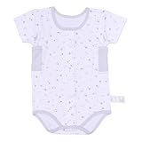 [ガロー] UNISEX 前開き半袖ロンパース 110 星柄 40/1スムース 8001911