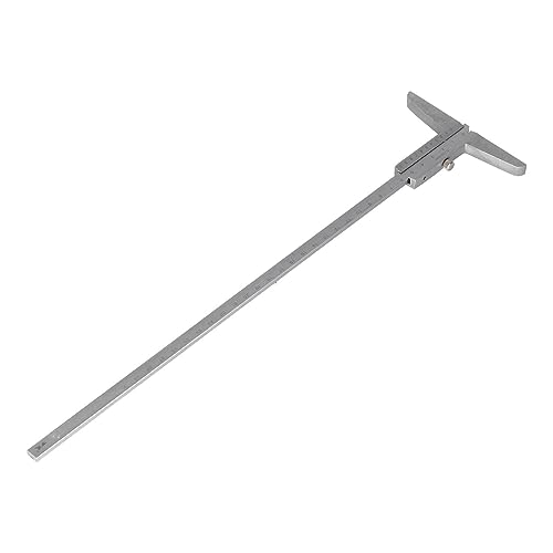 Pied à Coulisse de Profondeur Jauge de Métal 0.02mm Micromètre de Haute Précision Pied à Coulisse Outil de Mesure Pied à Coulisse de Profondeur (0-300)