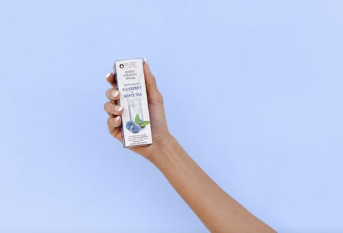 Image of Pure Inventions - Blueberry & White Tea Water Infusion Drops - Antioxidants & Electrolytes - Health & Wellness Drink - Immunity Support -Sugar Free, Zero Calorie, No Artificial Sweeteners -60 Servings