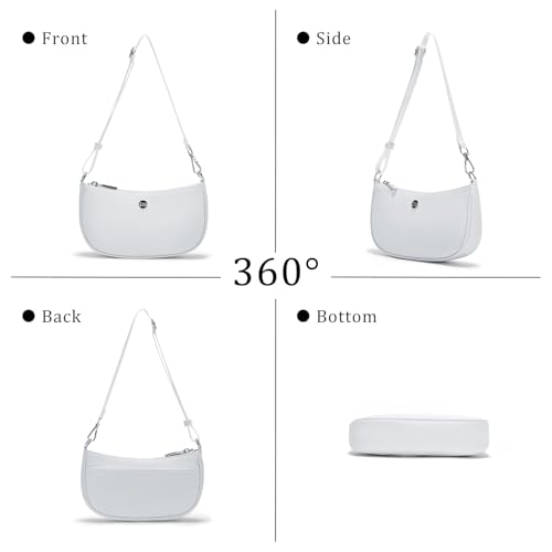 Image of Shoulder Bag for Women Handbags with Adjustable Strap Underarm Purse Mini Clutch Purses Trendy Crescent Bags 1L