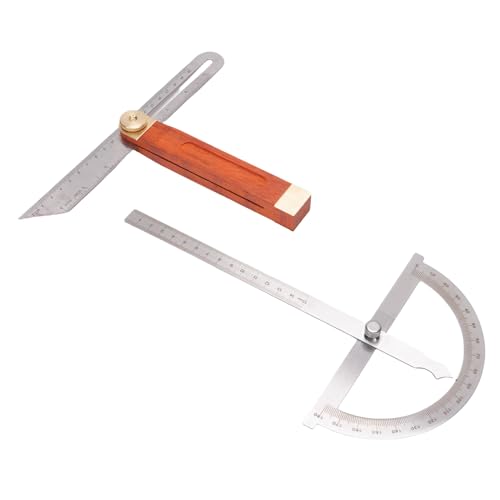 Kit buscador de ángulos con transportador y calibre en T miniatura 1