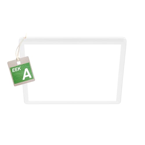 BRILONER - LED Deckenleuchte Effizienzklasse A, ca. 50.000h Licht, 11W bei 2400lm, LED Panel flach, helle energiesparende Deckenlampe Wohnzimmer, Küchenlampe, Wohnzimmerlampe 29x29x3 cm, Weiß BRILONER - LED Deckenleuchte Effizienzklasse A, ca. 50.000h Licht, 11W bei 2400lm, LED Panel flach, helle energiesparende Deckenlampe Wohnzimmer, Küchenlampe, Wohnzimmerlampe 29x29x3 cm, Weiß