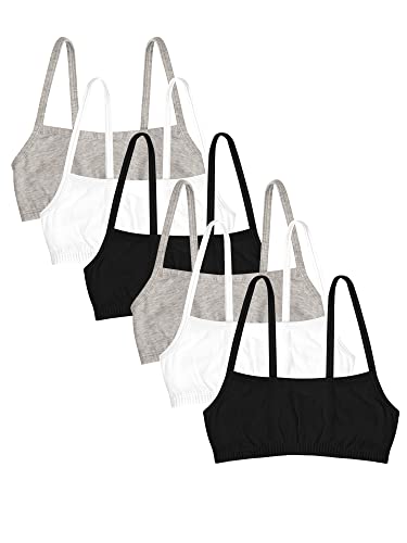 Image of Fruit of the Loom Girls' Cotton Spaghetti Strap Sport Bra