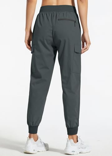 Image of Libin Women's Hiking Cargo Pants Quick Dry Joggers Petitle /Regular /Tall | Lightweight, UPF 50+, Water Resistant, Zipper Pockets for Athletic Running Travel Lounge Casual Outdoor Golf Safari Clothes