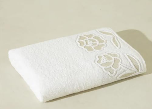 Toalha de Banho Guadalupe 530g 100% Algodão Premium – Macia, Absorvente e Durável – 72x150cm – Secagem Rápida – Ideal para Banheiro, Hotel e Spa – MA Variedades (Branco)