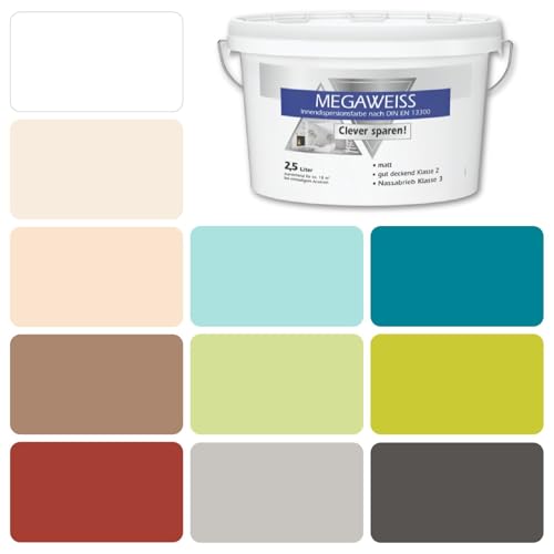 CHANTEMUR Wandfarbe weiß gut bis hoch deckend farbig...