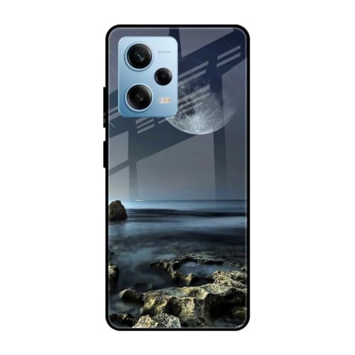 Image of SmashItUp Moon | Nature | Sky Designer Printed TPU Metal Case Mobile Back Cover for Redmi Note 12 Pro 5G