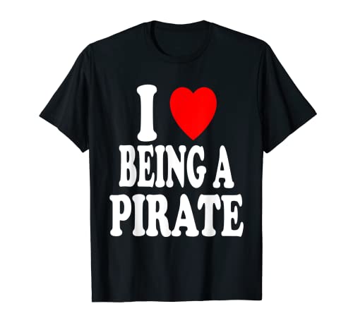 I Heart (Love) Being A Pirate Imagination Torrent Download T-Shirt
