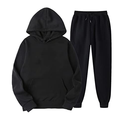 Survêtement homme Kiioouu avec sweat à capuche et pantalon de jogging casual deux pièces XL