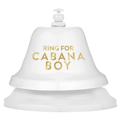 Slant Collections Counter Service Call Bar Bell, 3.5" W x 3.25" H, Ring For Cabana Boy Cover