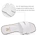 FW FRAN WILLOR Women's Flat Sandals Dressy Comfortable Slide Sandals Fashion Square Open Toe Slip On Beach Sandals for Summer