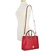 Dooney & Bourke Women's Janine Satchel in Pebble Grain Leather, Large Handbag with Adjustable & Detachable Shoulder Strap, Red