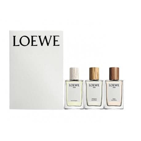 LOEWE 001 WOMAN EDP 30 ML + LOEWE 001 EDC 30 ML + LOEWE 001 MAN EDP 30 ML SET REGALO