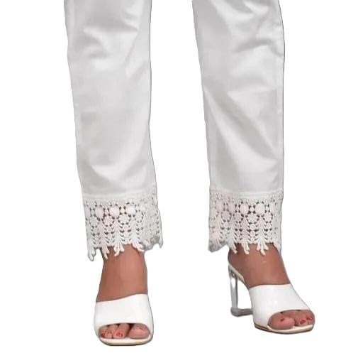 Image of Soft Cotton Women Leggings Elastic Waist Stretchable Casual Comfortable Home and Outdoor Use Pants