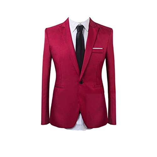 Blazer pour homme ajusté rouge pour un style mariage et mode