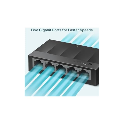 TP-Link Litewave 5 Port Gigabit Ethernet Switch | Desktop Ethernet Splitter | Unshielded Network Switch | Plug & Play | Fanless Quiet | Unmanaged (LS1005G) - Image 4