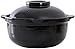 UWY Pentola per casseruola Pentola per Cottura in Terracotta Pentola per stufato Casseruola in Ceramica - Cottura ad Alta Temperatura, nutrizione Deliziosa, capacità Facile da Pulire 2.8L_Black
