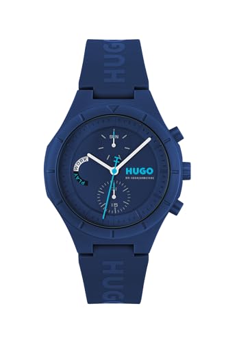 Hugo - Reloj Para Hombre 1530406 Silicón Blanco - Movimiento de Cuarzo - Correa de Silicona Blanco - Diseño Contemporáneo