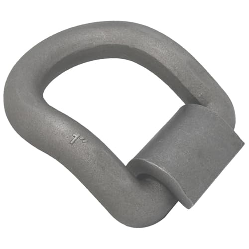 Amosfun Weld-on Forged d Ring Trailer Tie down Anchor 1/2 Inch Heavy Duty Metal d Rings for Trailers Truck Bed Cargo Securement