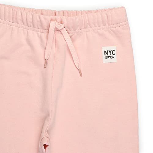 Image of Alan Jones Clothing Girls Mid Rise Pack of 2 Joggers Track Pants | Side Pockets | Elastic Waist with Drawstring | Regular Fit