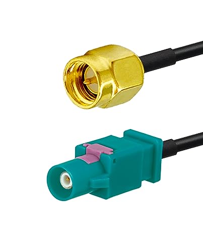 Vecys Fakra Z Cable Fakra Z Male to SMA Male RF Coax Cable 12in/30cm SMA male cable RG174 for Car Stereo GPS Navigation - Image 2
