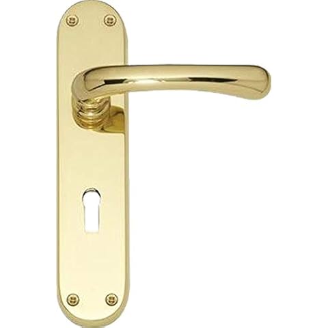 Howdens Bertelli Idro Brass Door Handles Set Cover
