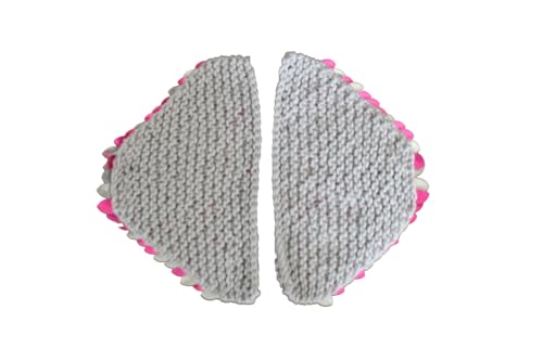 Armor Pauldrons in knitted Dragonhide Scalemail - Hot pink and Silver3