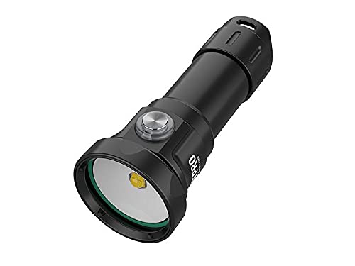 DivePro D40F 4000LM + batería de alimentación 26650 + cargador USB + soporte de bola