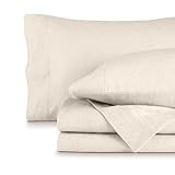 RUVANTI 100% Cotton Flannel Sheets Queen Size - 4 Piece Warm, Soft & Breathable, Deep Pocket, Double Brushed Cozy All Season Bedding Set, Sand