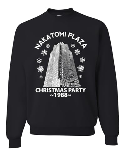 Wild Bobby Nakatomi Plaza Christmas Party 1988 Classic McClane Die Hard Ugly Christmas Sweater Crewneck Sweatshirt
