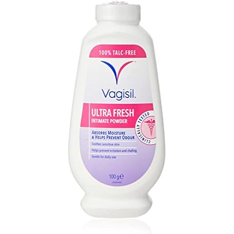 VAGISIL UltraFresh Intimate Powder for Daily Feminine Hygiene, Fresh Scent Deodorises & Prevents Odour, Talc-Free, 100 g Cover