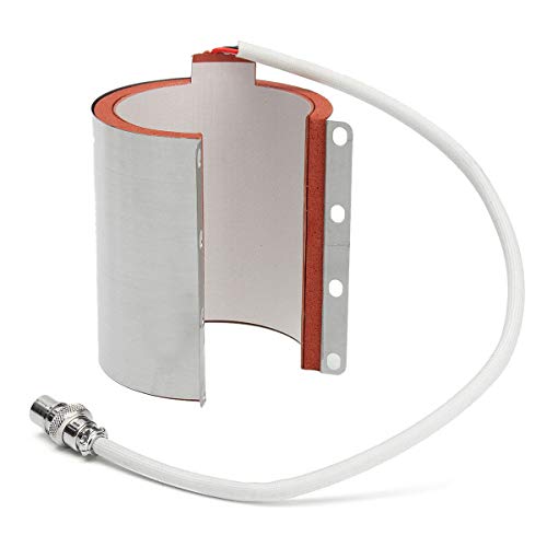 TOOGOO 11Oz Varios Accesorios de Taza para MQuina de Prensa por Calor de SublimaciN de Transferencia de Acero Inoxidable