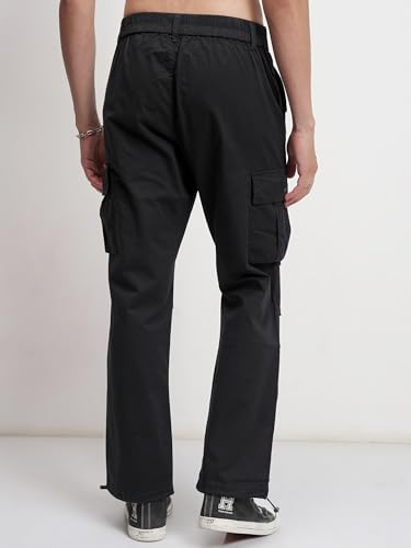 Image of Highlander Men's Utility Pocket Cargo Trousers |Parachute Cargo Trousers |Durable & Functional | Outdoor Ready | Trouser for Men | Men Trousers