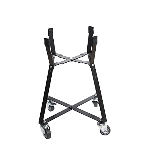 Rolling Cart for Kamado Joe Junior Accessories ,Kamado Joe Rolling Nest with Heavy Duty Locking Caster Wheels Powder Coated Steel Rolling Outdoor Cart for Kamado Joe Junior Grill Stand