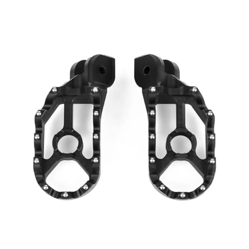 Repose-pieds moto en alu noir pour éviter les glissements
