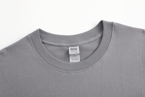 Image of Maydear Men Women Basic T Shirt Cotton Short Sleeve Crewneck Casual Plain Tee Everyday Essential Top