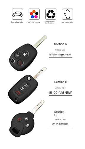 Funda de silicona para llave Benz Smart 451 protector flexible color especial coche 4