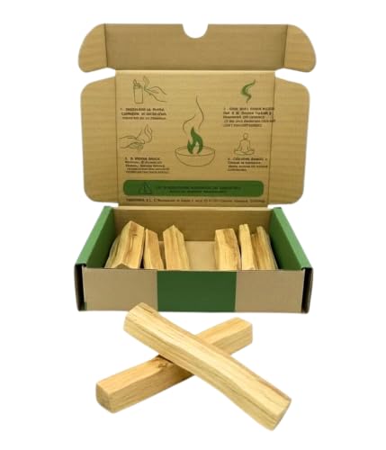 SALVIA | Palo Santo Natural 50g Aprox (5-7 Varitas) | Incienso Sagrado para Limpieza Energética y Relajación | Madera Auténtica de Perú