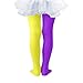 Girls Color Block Stockings Stretchy High Waisted Tights Cute Dance Party Pantyhose Leggings for 2-8 Years