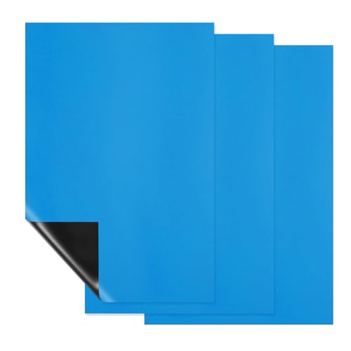 Tableau blanc effaçable cuisine organisateur magnétique bleu 30x20cm PATIKIL lot de 3