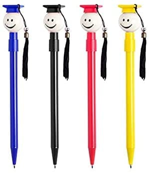 Divertidos bolígrafos para Graduación (Colores variados). Lote de 50 unidades