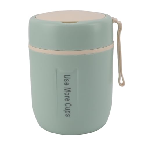 MMABEUTF Tarro térmico de 500 ml de acero inoxidable 304, recipiente para sopa al vacío, taza aislante a prueba de fugas para la escuela, camping y viajes. (Verde menta)
