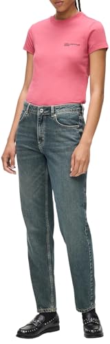 Karl Lagerfeld Jeans Damen Mom Denim Rostfarbenes gewaschenes Blau 2630