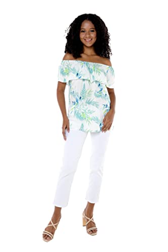 Image of Hawaii Hangover Family Matching Hawaiian Clothes, Orchid Breeze White | Family matching Hawaiian outfits, Orchid Breeze White, lightweight rayon, machine washable, tropical floral print, luaus