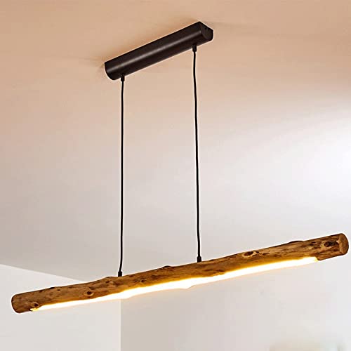 Lampe d'art de bar en bois suspendue pour salon de thé moderne