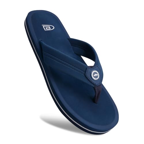Image of Men's Flip Flops & Slippers | Lightweight Anti-Skid Thong Sandals | Comfortable Cushioned Chappals for Daily, Indoor, Outdoor, Beach & Casual Wear